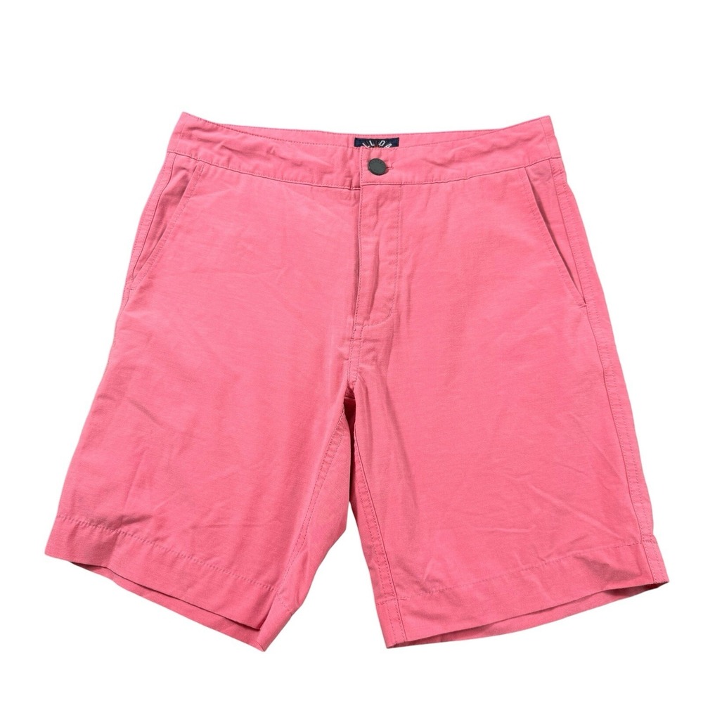 Faherty Light Red Performance All Day Mens Drawstring Short 28